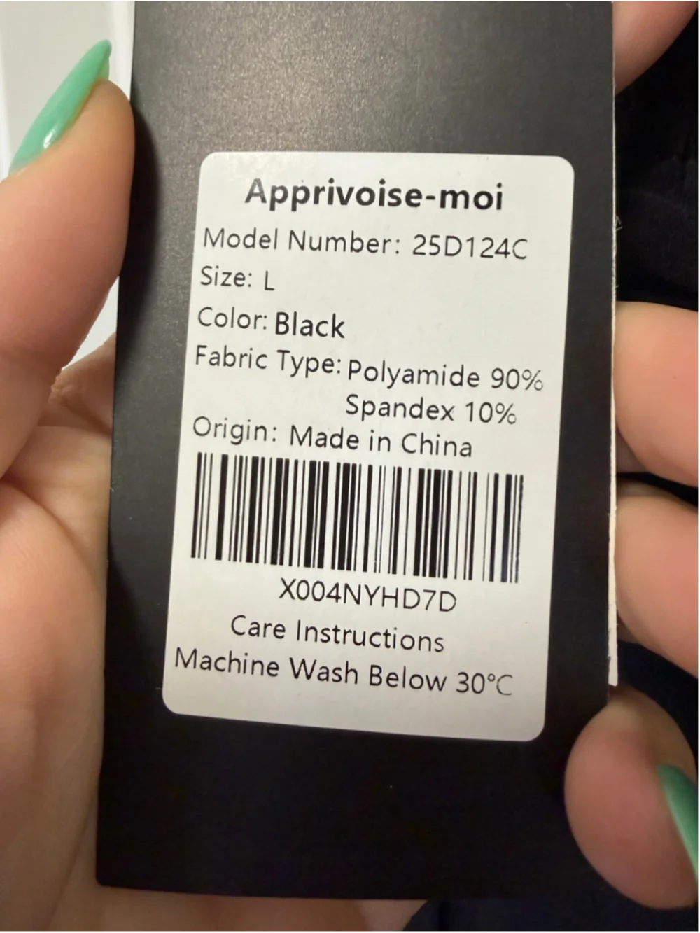 Apprivoise-moi Men’s Athletic Quick Dry Stretch Shorts Black L NWT